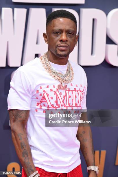 Boosie Badazz arrives to the 2023 BET Awards at Microsoft Theater on June 25, 2023 in Los Angeles, California.