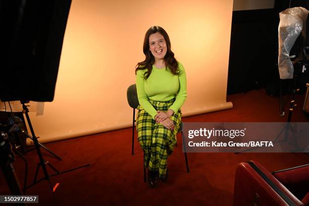 Rosie Jones attends the BAFTA TV Preview: "Am I a Retard?" at BAFTA on June 27, 2023 in London, England.