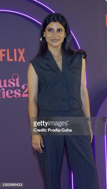 Konkona Sen Sharma attends the screening of the Netflix series 'Lust Stories 2' on June 27, 2023 in Mumbai, India