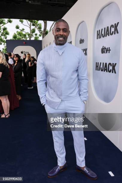 Idris Elba attends the Global Premiere of "Hijack" at BFI Southbank on June 27, 2023 in London, England. "Hijack” premieres globally on Apple TV+ on...
