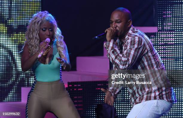 Cam'ron, and Nicki Minaj perform at Pepsi Presents Nicki Minaj's Pink Friday Tour at Roseland on August 14, 2012 in New York City.