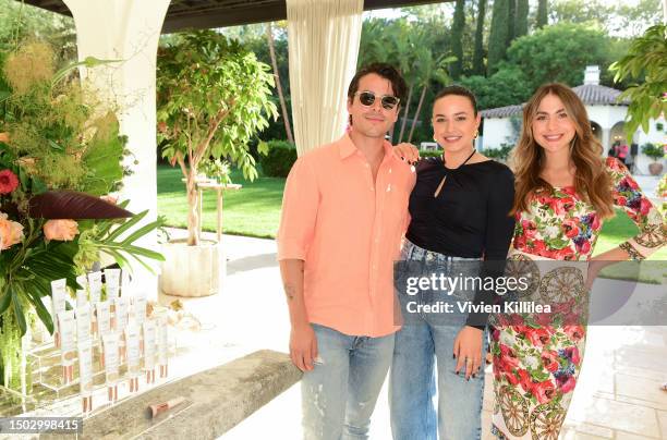 Manolo Gonzalez Vergara, Paulina Char and Claudia Vergara attend Sofia Vergara launches toty on June 21, 2023 in Beverly Hills, California.