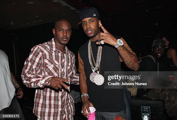 Cam'ron and SB attend Nicki Minaj Pink Friday Tour at Roseland Ballroom on August 14, 2012 in New York City.