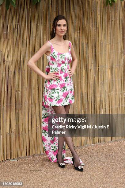 Alexa Chung seen attending The Serpentine Summer Party 2023 at The Serpentine Gallery on June 27, 2023 in London, England.