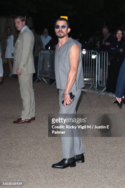 Orlando Bloom seen attending The Serpentine Summer Party 2023 at The Serpentine Gallery on June 27, 2023 in London, England.