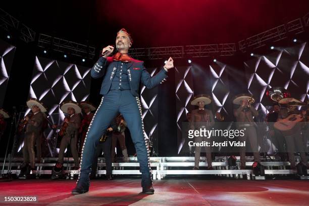 Alejandro Fernandez performs at Palau Sant Jordi on June 27, 2023 in Barcelona, Spain.