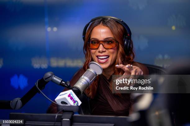 Brazilian singer Anitta visits SiriusXM Studios on June 27, 2023 in New York City.