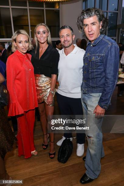 Kate Quilton, Anna Woolhouse, Warren Brown and James Lance celebrate the Global Premiere of "Hijack" at Skylon on June 27, 2023 in London, England....