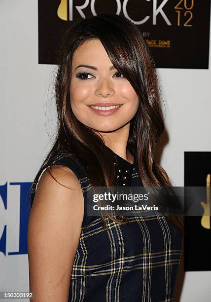 Actress Miranda Cosgrove attends the "Teachers Rock" benefit at Nokia Theatre L.A. Live on August 14, 2012 in Los Angeles, California.
