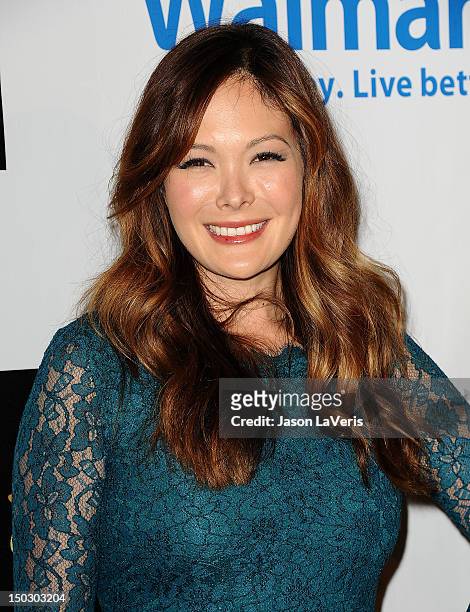 Actress Lindsay Price attends the "Teachers Rock" benefit at Nokia Theatre L.A. Live on August 14, 2012 in Los Angeles, California.