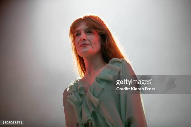 Florence Welch of Florence And The Machine performs at Malahide Castle on June 27, 2023 in Dublin, Ireland.