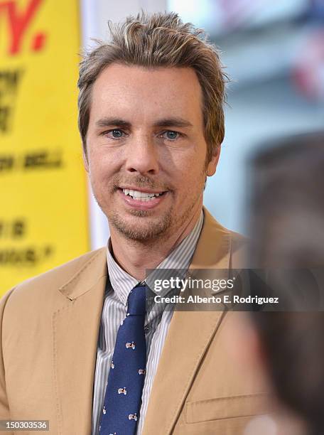 Actor Dax Shepard arrives to the premiere of Open Road Films' "Hit and Run" on August 14, 2012 in Los Angeles, California.