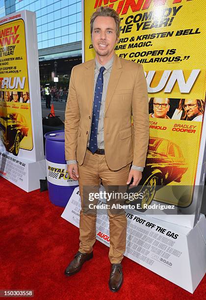 Actor Dax Shepard arrives to the premiere of Open Road Films' "Hit and Run" on August 14, 2012 in Los Angeles, California.