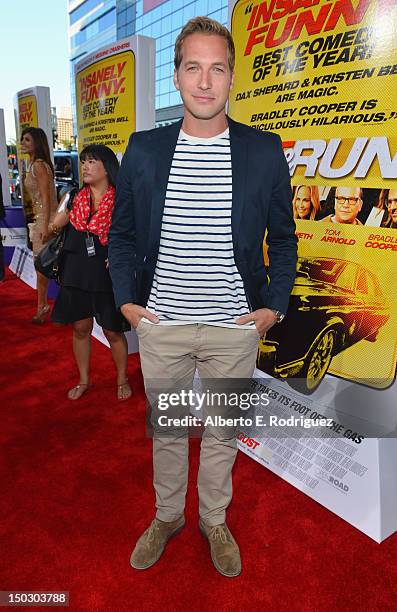 Actor Ryan Hansen arrives to the premiere of Open Road Films' "Hit and Run" on August 14, 2012 in Los Angeles, California.