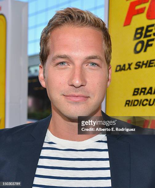 Actor Ryan Hansen arrives to the premiere of Open Road Films' "Hit and Run" on August 14, 2012 in Los Angeles, California.