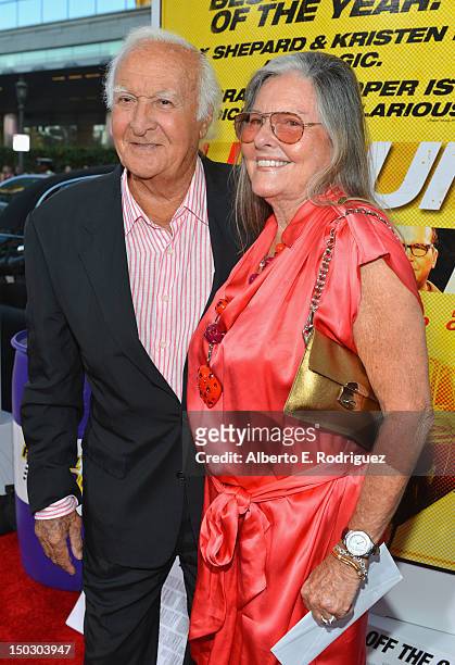 Actor Robert Loggia and wife Audrey Loggia arrive to the premiere of Open Road Films' "Hit and Run" on August 14, 2012 in Los Angeles, California.
