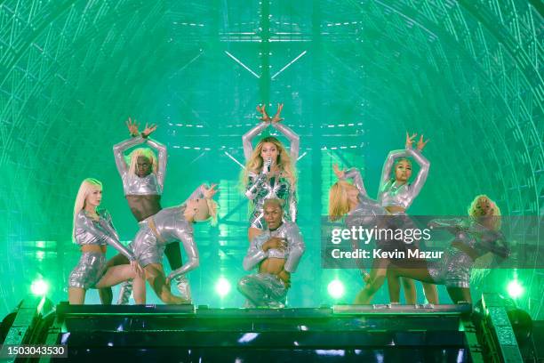 Beyoncé performs onstage during the “RENAISSANCE WORLD TOUR” at PGE Narodowy on June 27, 2023 in Warsaw, Poland.