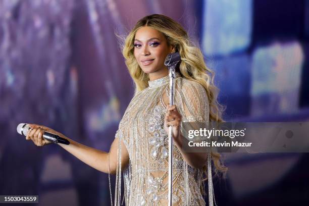 Beyoncé performs onstage during the “RENAISSANCE WORLD TOUR” at PGE Narodowy on June 27, 2023 in Warsaw, Poland.