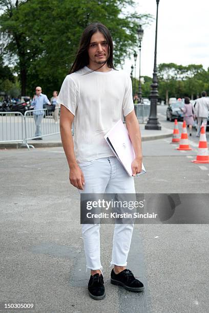 Paris, FRANCEOlivier Theyskens, Fashion designer for his own label Theyskens Theory at Paris Fashion Week Autumn/Winter 2012 haute couture shows on...