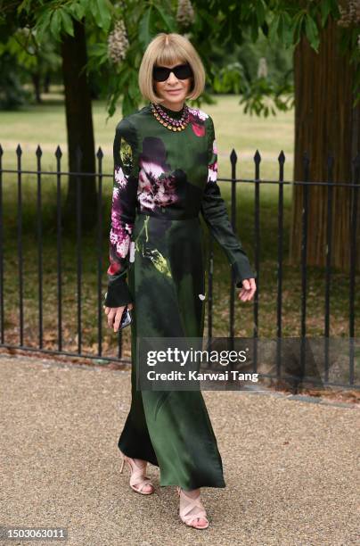 Anna Wntour arrives at The Serpentine Gallery Summer Party 2023 at The Serpentine Gallery on June 27, 2023 in London, England.