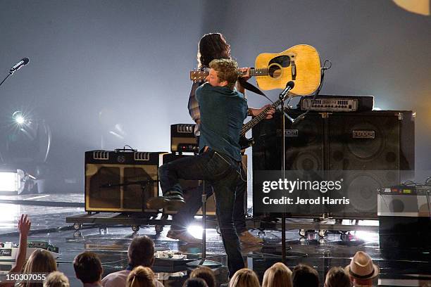 Dierks Bentley performs onstage at the 'Teachers Rock' benefit event held at Nokia Theatre L.A. Live on August 14, 2012 in Los Angeles, California.