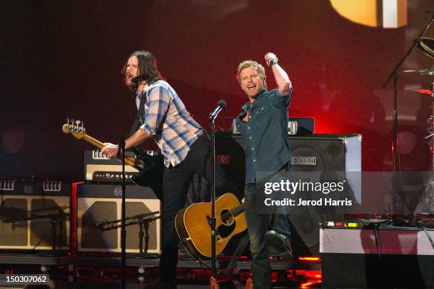 Dierks Bentley performs onstage at the 'Teachers Rock' benefit event held at Nokia Theatre L.A. Live on August 14, 2012 in Los Angeles, California.