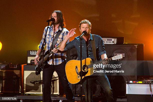 Dierks Bentley performs onstage at the 'Teachers Rock' benefit event held at Nokia Theatre L.A. Live on August 14, 2012 in Los Angeles, California.