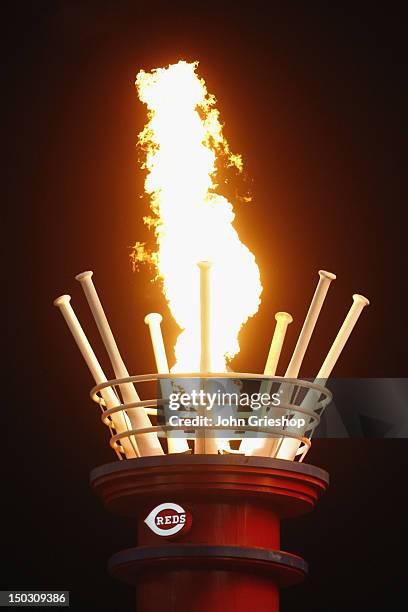 Power Stacks Reds 14 Great American Ballpark Power Stacks Stock Photos, High-Res Pictures ...