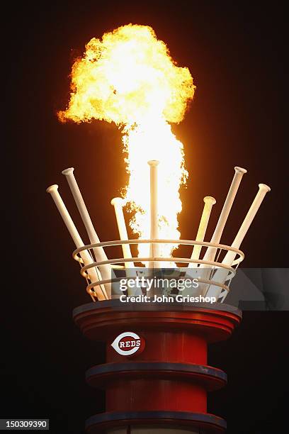 Cincinnati Reds Stack 14 Great American Ballpark Power Stacks Stock Photos, High-Res Pictures ...