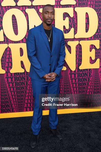 Jay Pharoah attends the premiere of Netflix's "They Cloned Tyrone" at Hollywood Post 43 - American Legion on June 27, 2023 in Hollywood, California.