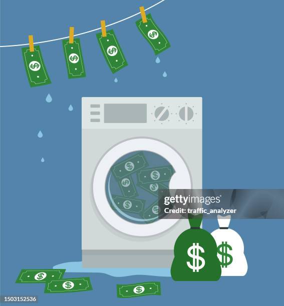 ilustraciones, imágenes clip art, dibujos animados e iconos de stock de blanqueo de dinero - blanqueo de dinero