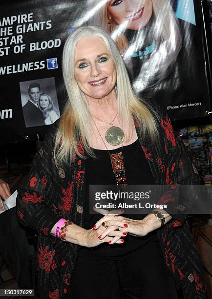 Actress Celeste Yarnall participates in the 11th Annual Official Star Trek Convention - day 4 held at the Rio Hotel & Casino on August 12, 2012 in...
