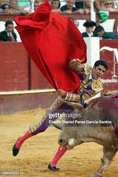 Spanish matador Alejandro Talavante during the Malagueta bullring on August 15, 2012 in Malaga, Spain.
