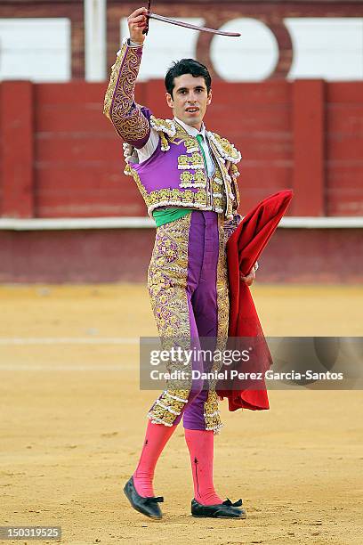 Spanish matador Alejandro Talavante during the Malagueta bullring on August 15, 2012 in Malaga, Spain.