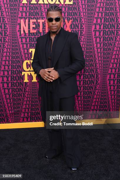 John Boyega attends the Premiere Of Netflix's "They Cloned Tyrone" at Hollywood Post 43 - American Legion on June 27, 2023 in Hollywood, California.