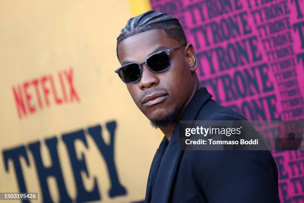 John Boyega attends the Premiere Of Netflix's "They Cloned Tyrone" at Hollywood Post 43 - American Legion on June 27, 2023 in Hollywood, California.