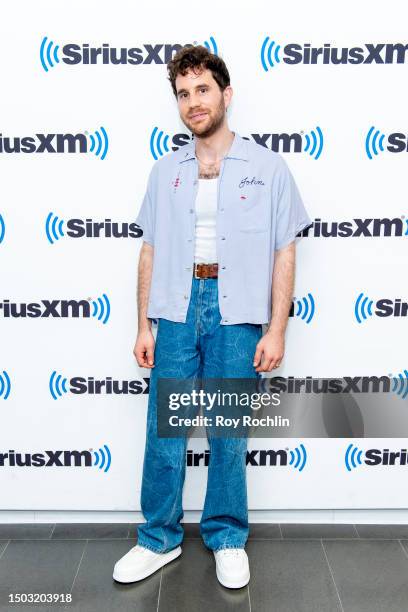 Ben Platt visits SiriusXM to discuss his new film "Theater Camp" at SiriusXM Studios on June 27, 2023 in New York City.