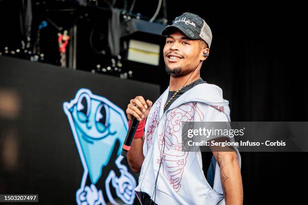 Artie 5ive performs for LOVE MI Concert 2023 at Piazza Del Duomo on June 27, 2023 in Milan, Italy.