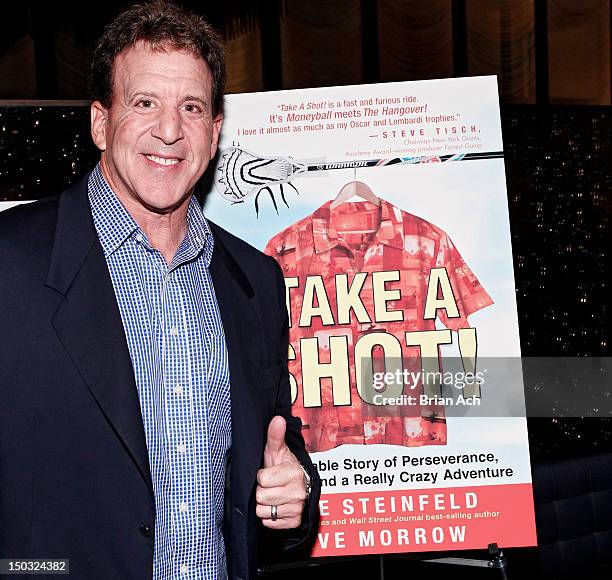 Author and fitness guru Jake Steinfeld appears at the TAKE A SHOT! book release event with Jake Steinfeld and Dave Morrow at The Grill Room on August...