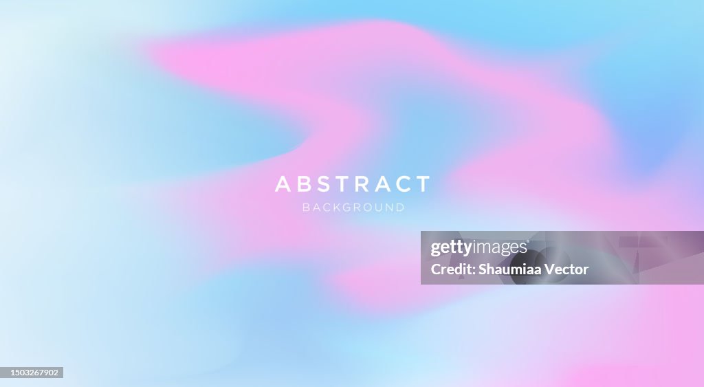 Modern abstract blurred defocused pastel holographic texture background