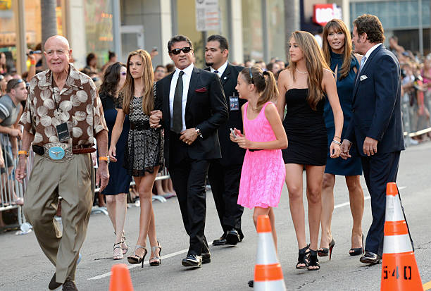 Actor/Writer/Director Sylvester Stallone and family arrive at Lionsgate Films' "The Expendables 2" premiere on August 15, 2012 in Hollywood,...