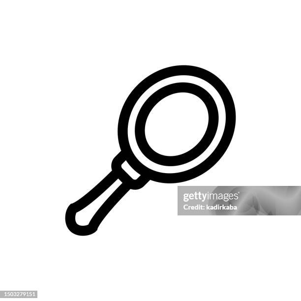 hand mirror line icon, design, pixel perfect, editable stroke. logo, sign, symbol. beauty product, make up. - looking in mirror reflection stock illustrations