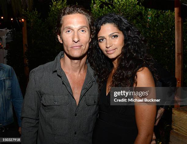 Actor Matthew McConaughey and model Camila McConaughey attend NYLON Guys and Macy's INC Celebrate the September Issue with host Matthew McConaughey...