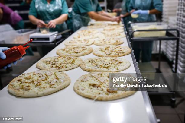 Pizza Process Factory 145 Pizza Production Line Stock Photos, High-Res Pictures, and Images ...