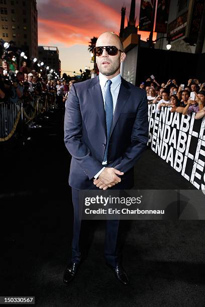 Jason Statham at Lionsgate World Premiere Of "The Expendables 2" held at Grauman's Chinese Theatre on August 15, 2012 in Hollywood, California.