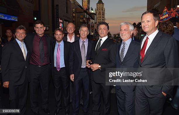 Lionsgate Motion Picture Group co-chairman Patrick Wachsberger , Producer Jason Constantine , Actor/Writer Sylvester Stallone , Lionsgate Motion...