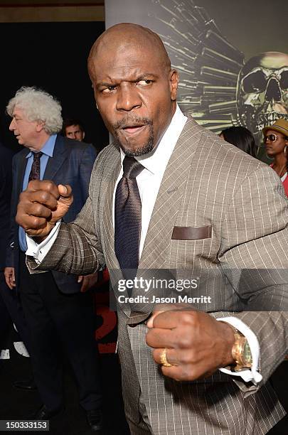 Actor Terry Crews arrives at Lionsgate Films' 'The Expendables 2' premiere on August 15, 2012 in Hollywood, California.