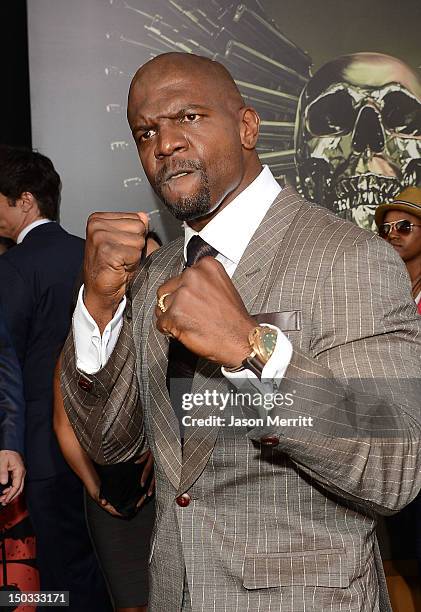 Actor Terry Crews arrives at Lionsgate Films' 'The Expendables 2' premiere on August 15, 2012 in Hollywood, California.