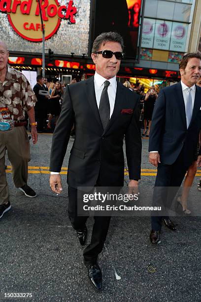 Sylvester Stallone at Lionsgate World Premiere Of "The Expendables 2" held at Grauman's Chinese Theatre on August 15, 2012 in Hollywood, California.