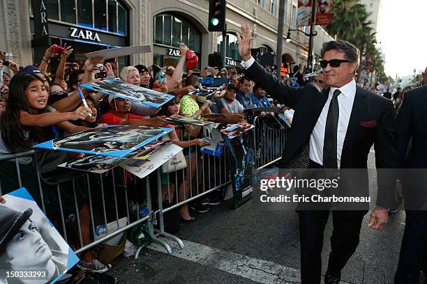 Sylvester Stallone at Lionsgate World Premiere Of "The Expendables 2" held at Grauman's Chinese Theatre on August 15, 2012 in Hollywood, California.